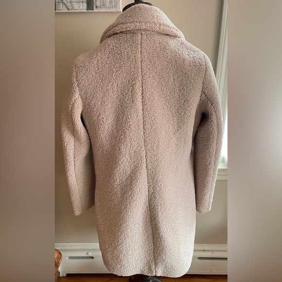 French Connection Cream Sherpa Jacket - Picture 3 of 5